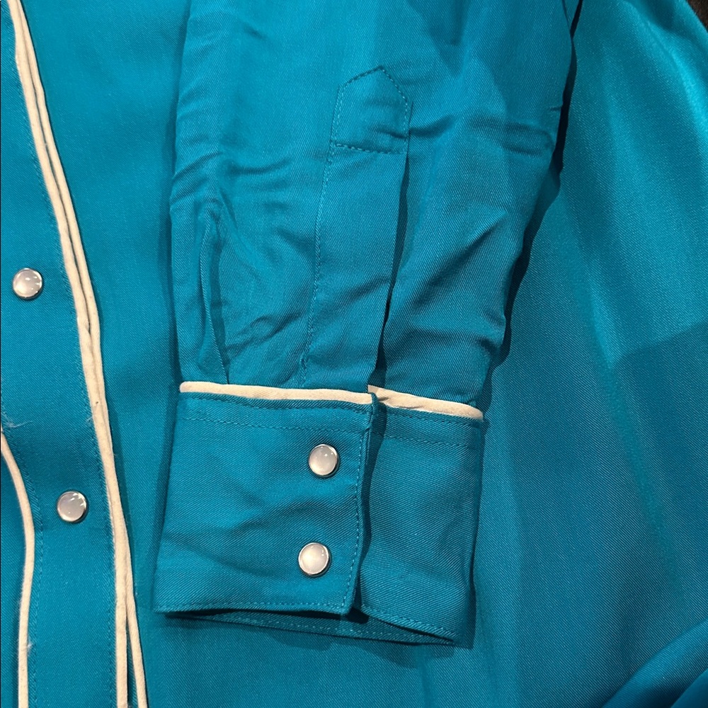 Wrangler Blue Embroidered Mini Dress - Picture 7 of 7